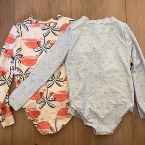 Set of Two 5t Long Sleeve bathing suits